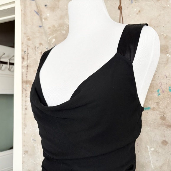 Diane Von Furstenberg Silk Cowl Neck Drop Waist Dress - Picture 2 of 9